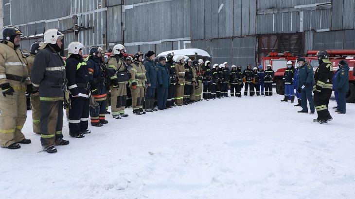 На ТЭЦ Алтай-Кокса провели учения спасателей