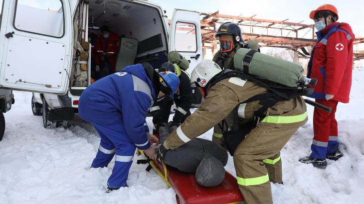 На ТЭЦ Алтай-Кокса провели учения спасателей